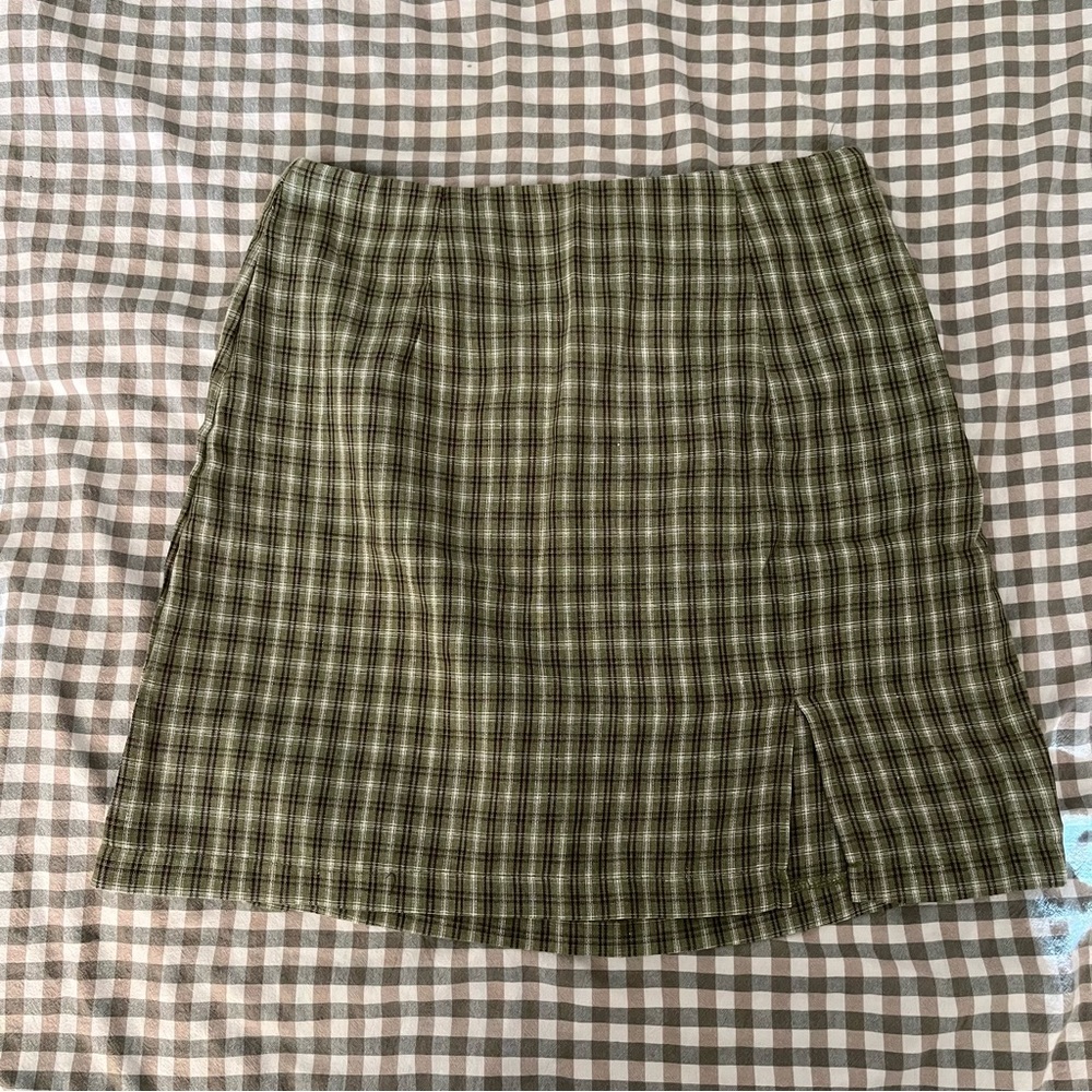 Miss Sally Mini Skirt Green